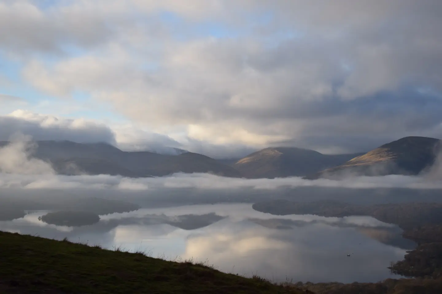 Loch Lomond and its islands from the Conic Hill walk on the West Highland Way